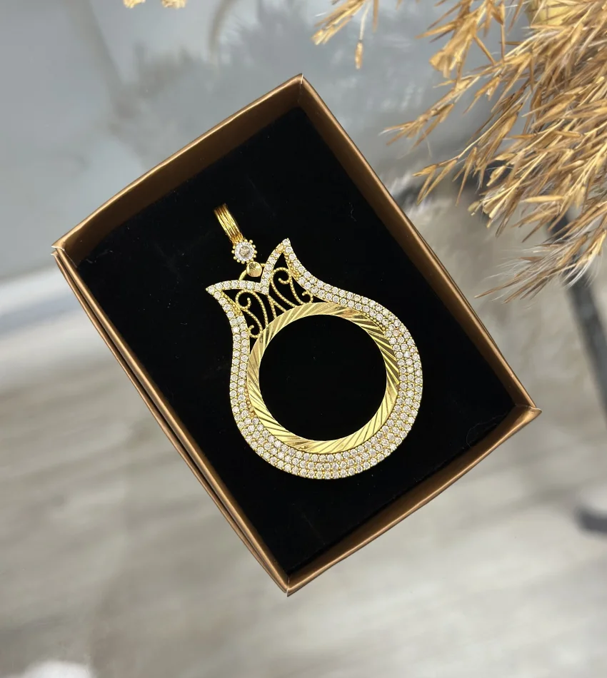 22 Ayar Tam Altınlık Lale Kolye Ucu