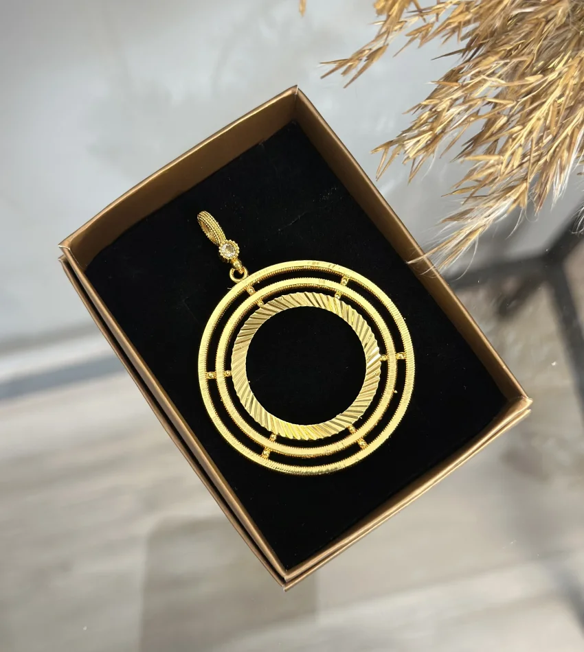 22 Ayar Ajda Model Tam Altınlık Kolye Ucu