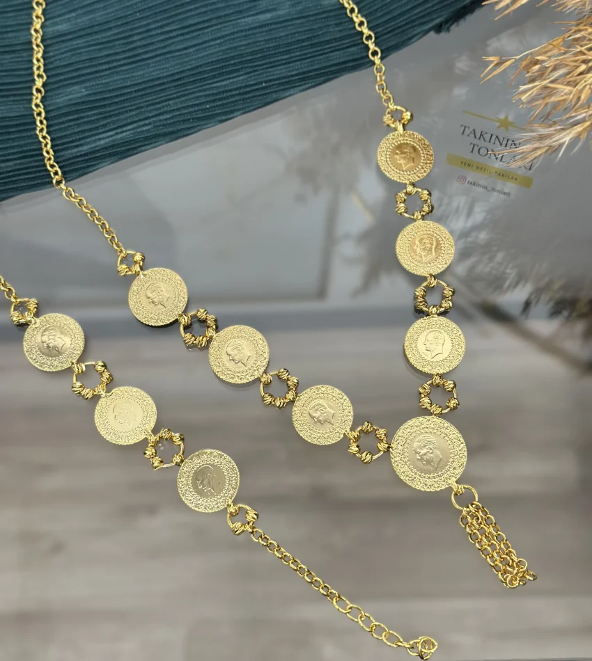 22 Ayar Çeyrekli Dorikalı Set