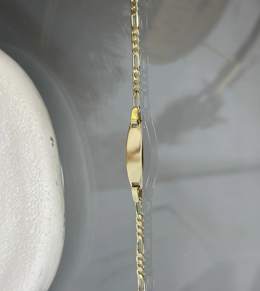 XP Gold Renk Çocuk Künyesi (15.4+2 cm uzatma )