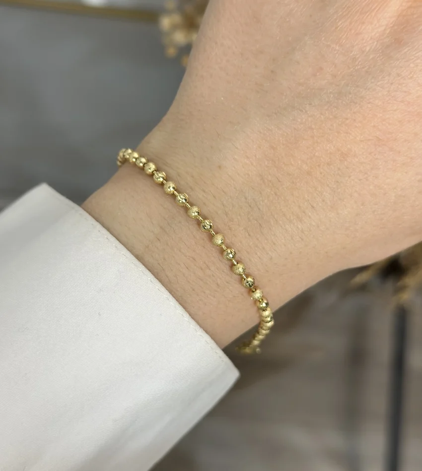 XP Gold Dorikali Kumlu Bileklik (19.5 cm)