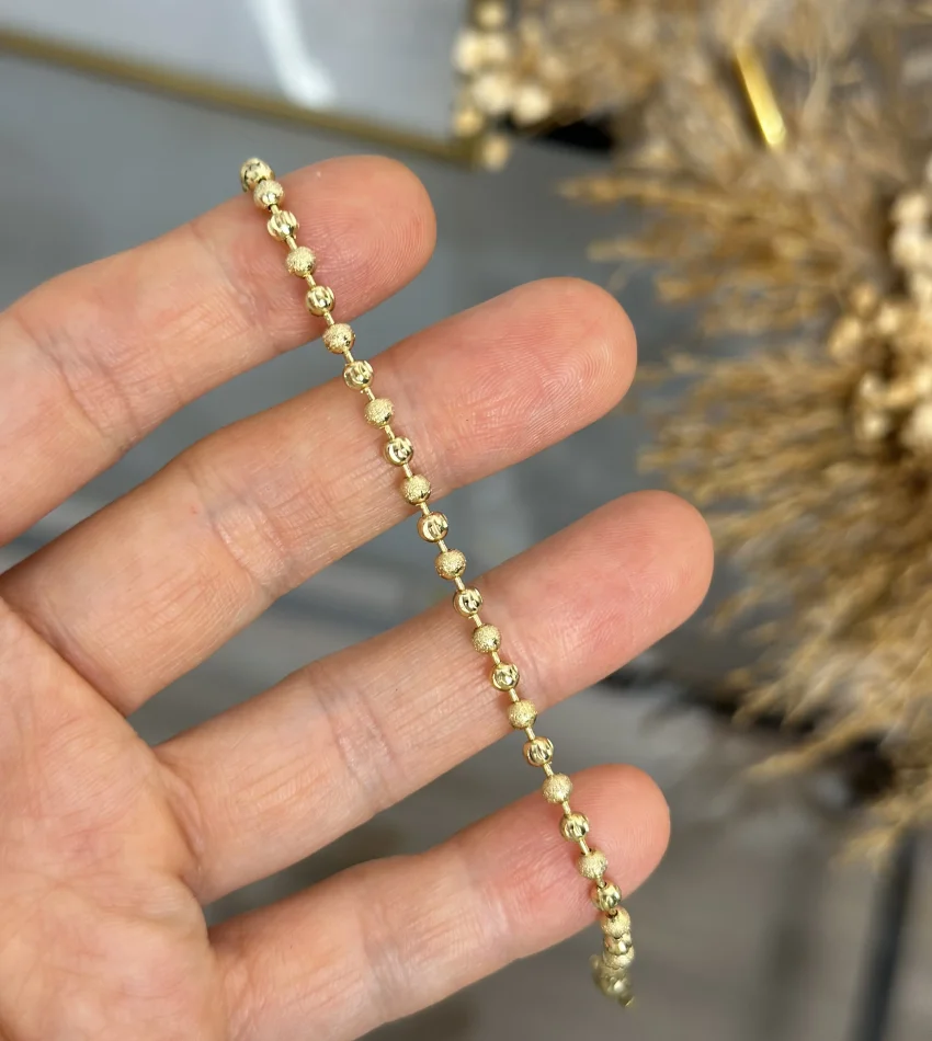 XP Gold Dorikali Kumlu Bileklik (19.5 cm)