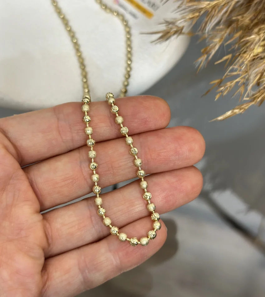 XP Gold Dorikalı Kumlu Kolye (49 cm)