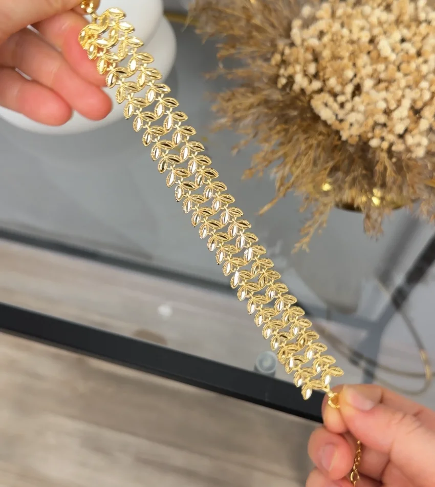 22 Ayar Başak Bileklik -Ajda Kombini