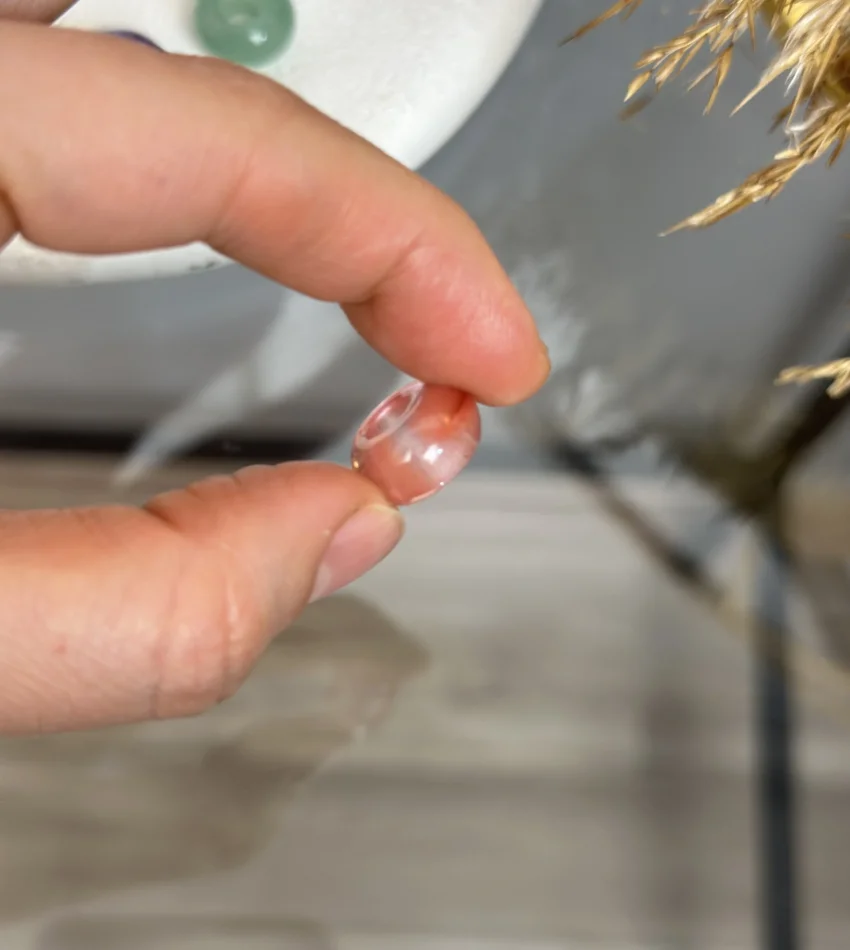 Doğal Taş Daire Boncuklar