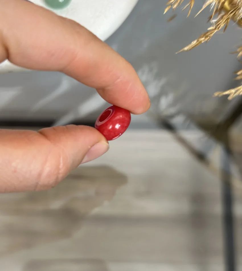 Doğal Taş Daire Boncuklar