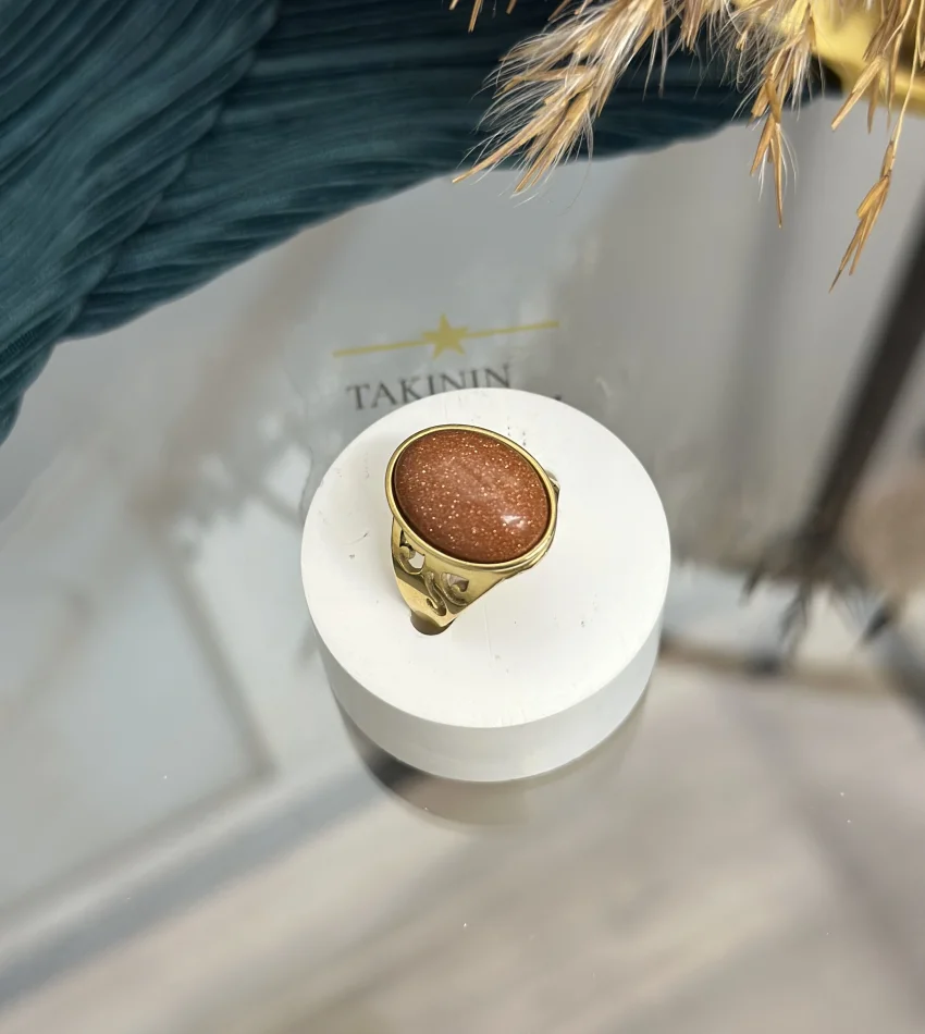 Çelik Yıldız Taşı Yüzük (7 no)