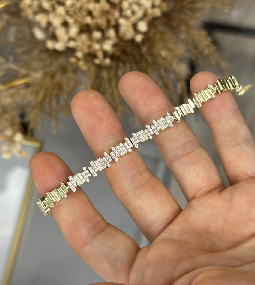 XP Gold Taşlı Ritim Bileklik