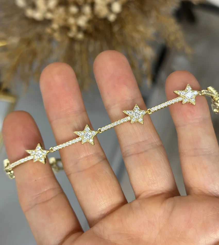 XP Gold P**dora Model Yıldız Bileklik