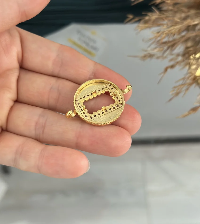 Gold Gram Altınlık Yuvarlak Çift Kulplu Çerçeve