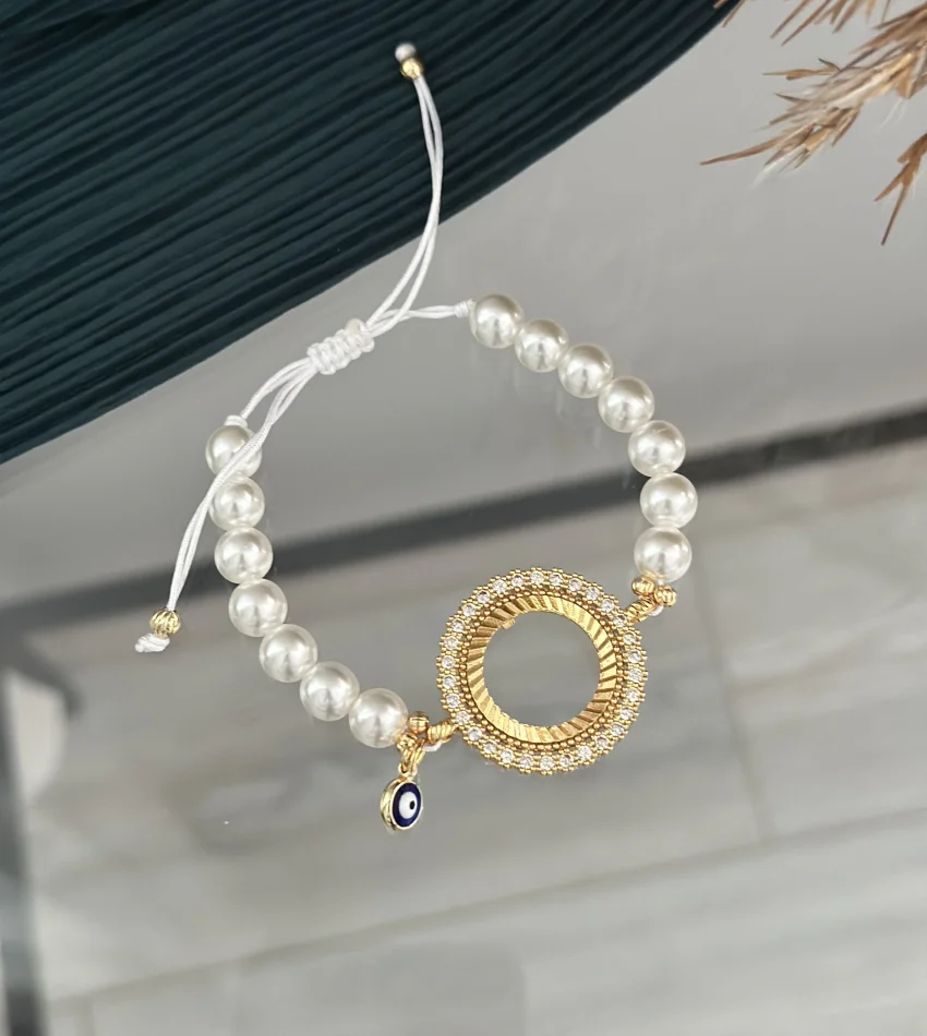 İncili Çeyreklik Bileklik (Suyolu Hediye)