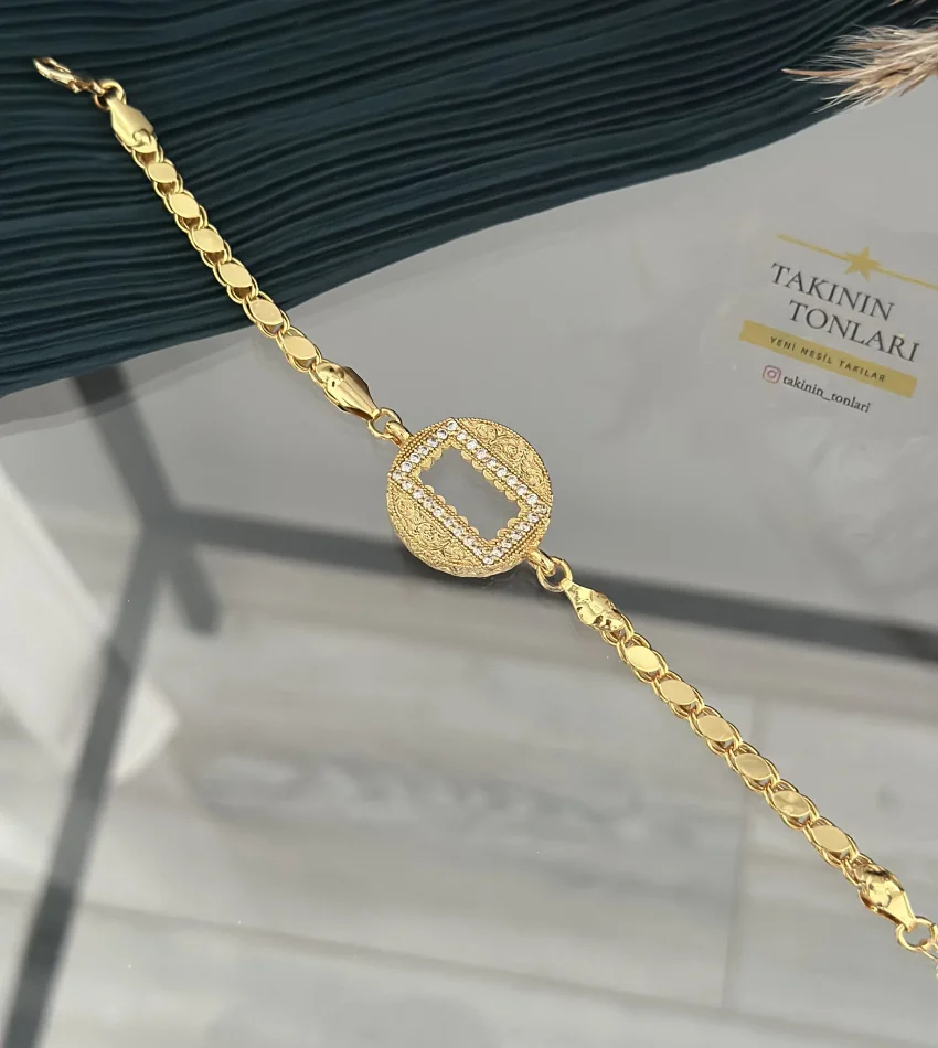 Arpa Zincirli Gram Altınlık Bileklik (Suyolu Hediyeli)