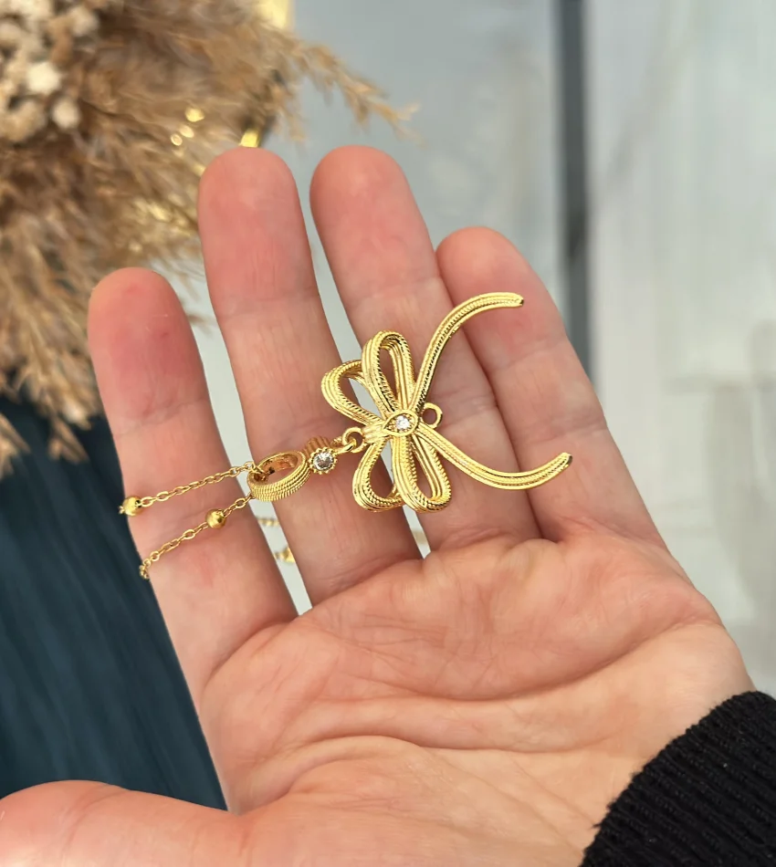 Çeyrekli Fiyonk Kolye (45 cm)