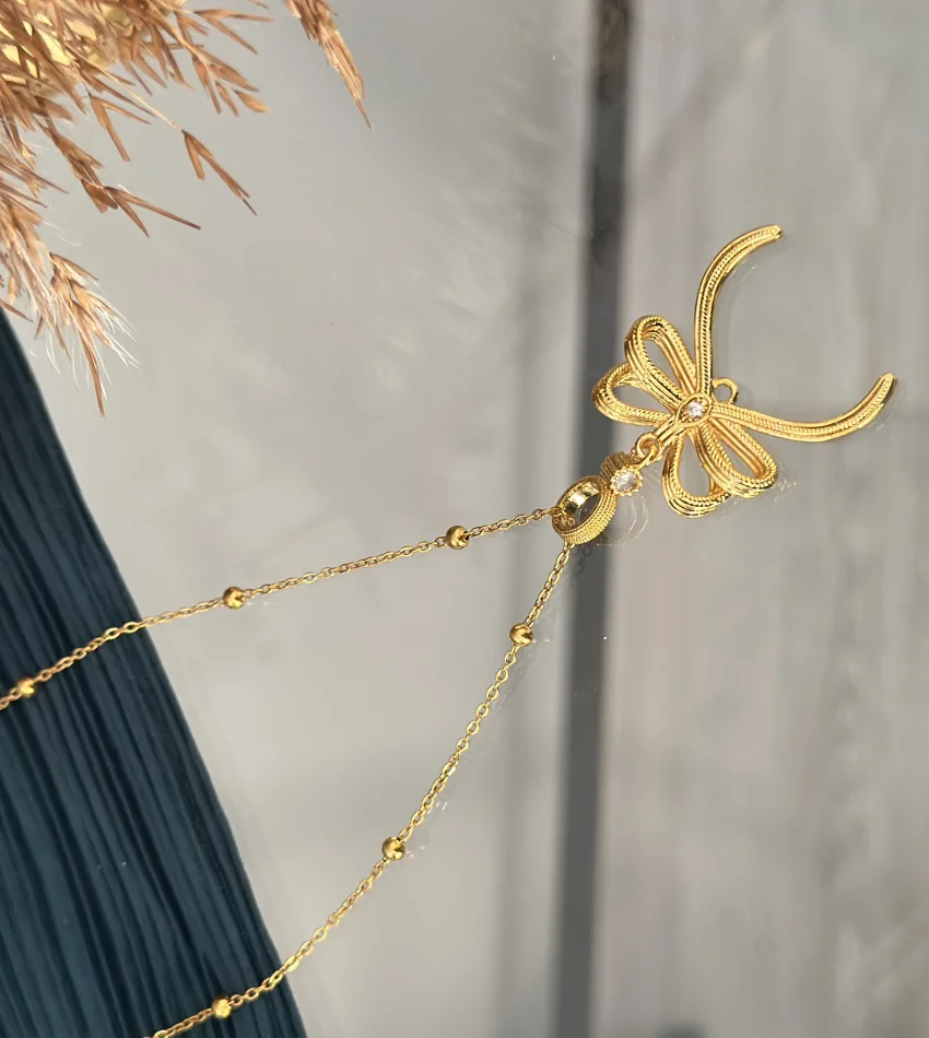 Çeyrekli Fiyonk Kolye (45 cm)