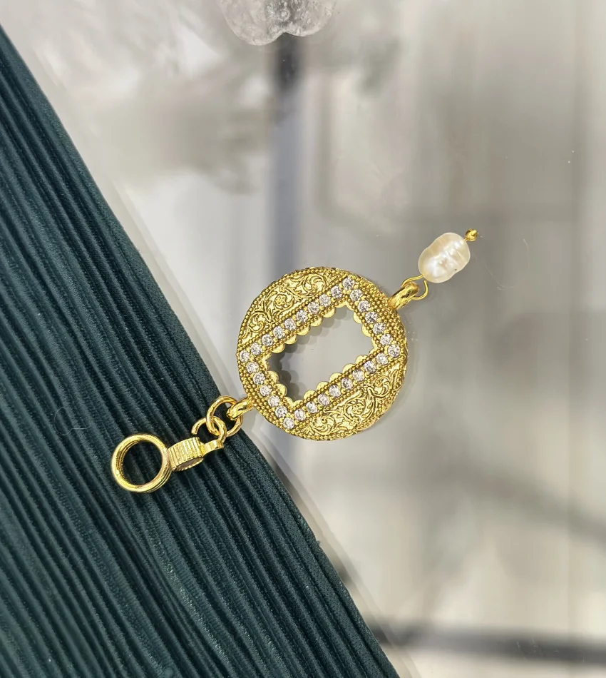 Yuvarlak Gram Altınlık Halka Klipsli Kolye Ucu