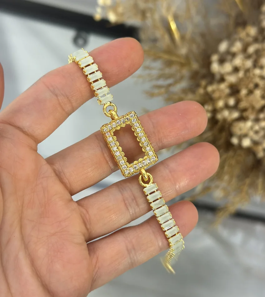 Gram Altınlık Soft Yeşil Baget Bileklik (17.5+3 cm)