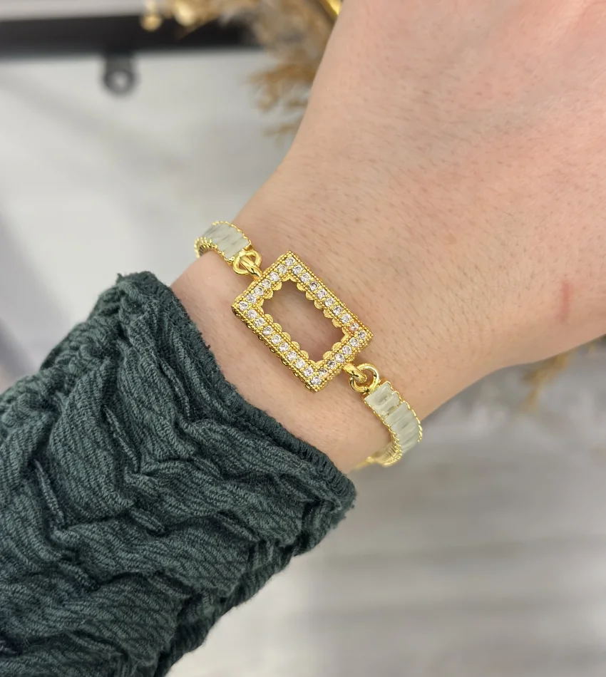 Gram Altınlık Soft Yeşil Baget Bileklik (17.5+3 cm)