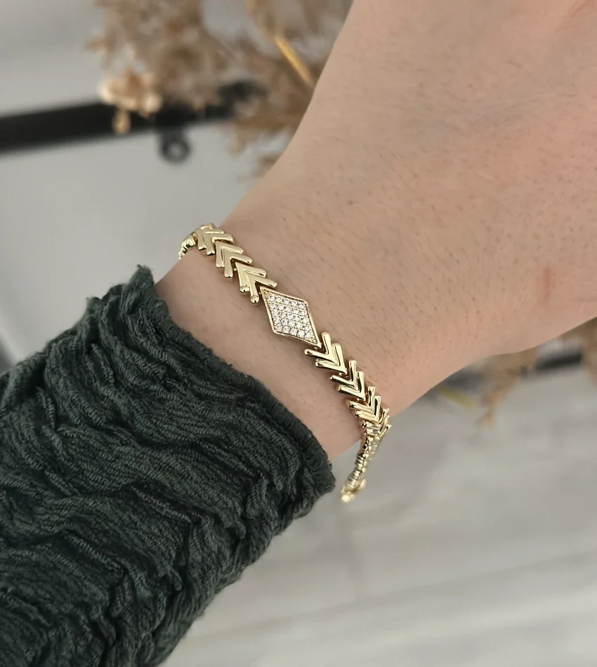 XP Gold V Kesim Taşlı Bileklik