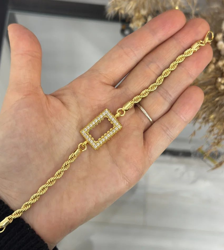 Gram Altınlık Burgu Bileklik (17+3.5 cm)