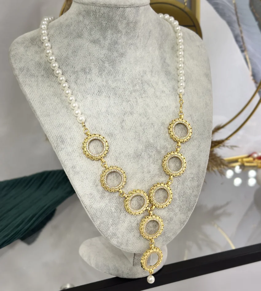 8 Çeyreklik İnci Kolye