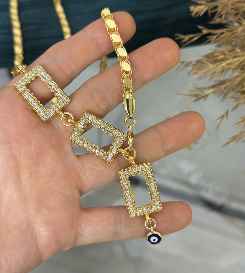 Üç Gramlık Arpa Zincir Y Kolye (65 cm)