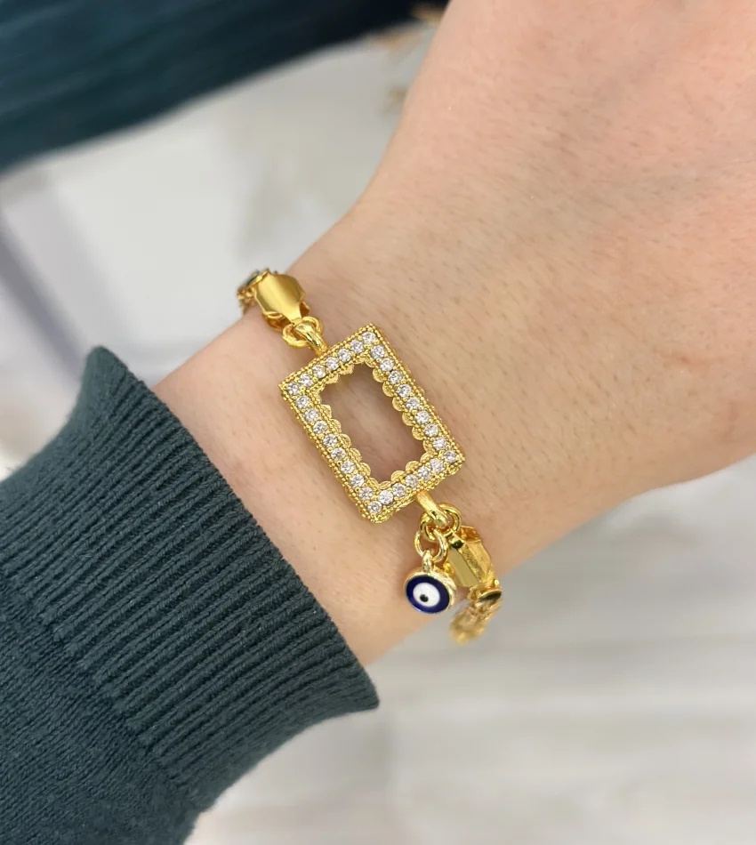 Gramlık Nazarlı Arpa Bileklik (17.5+3 cm)