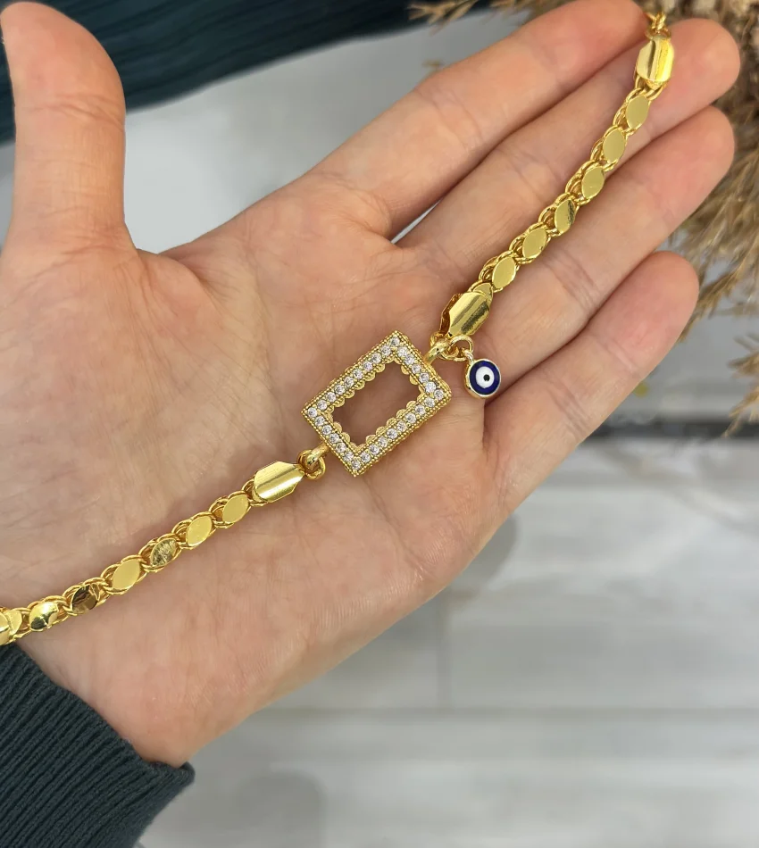 Gramlık Nazarlı Arpa Bileklik (17.5+3 cm)