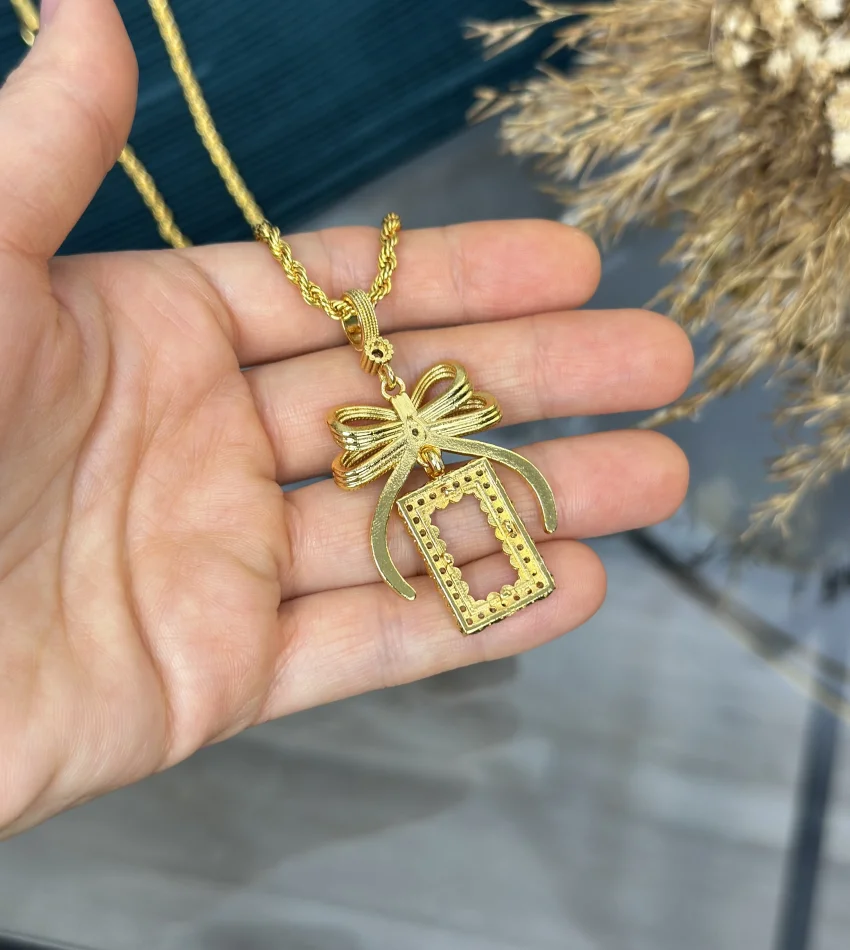 Gram Altınlık Fiyonk Burgu Kolye (65 cm)