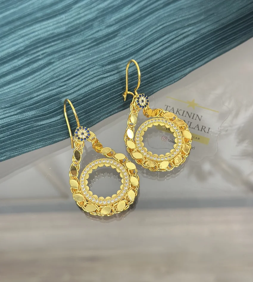 Çeyreklik Nazarlı Arpa Küpe