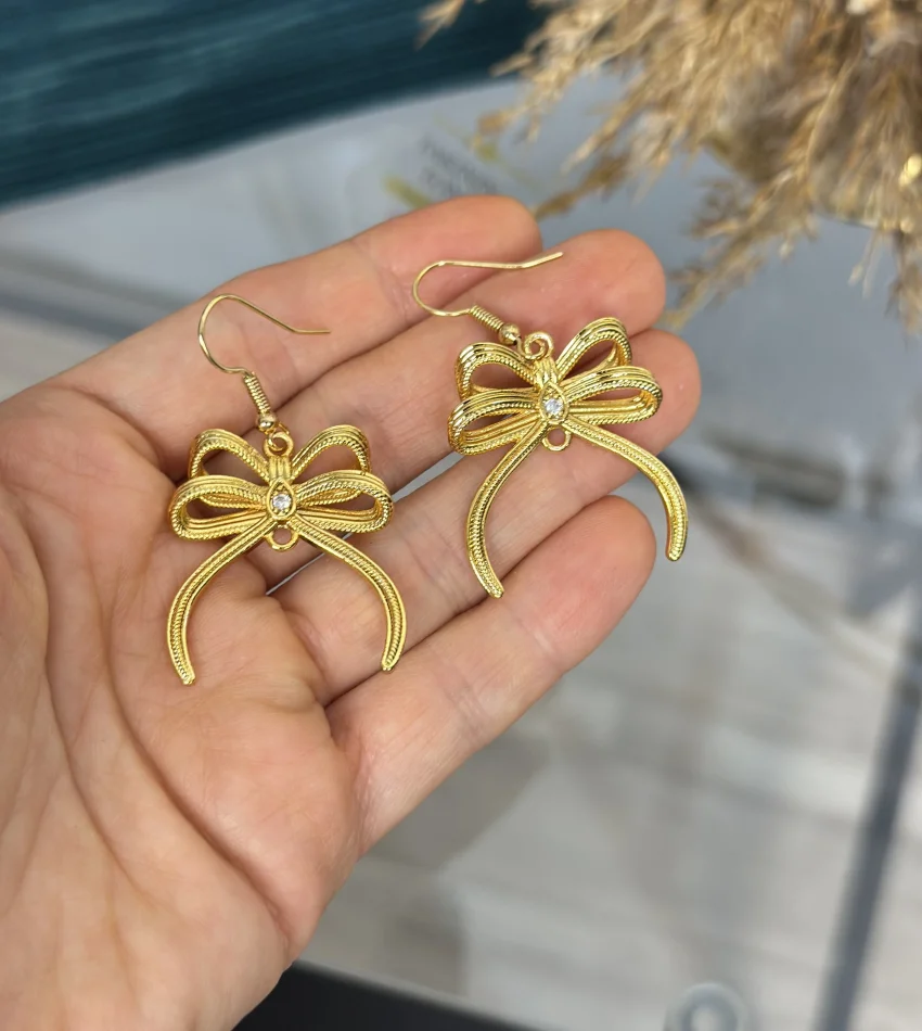 Fiyonk Küpe (Çeyrek ve yarım altın uyumlu)