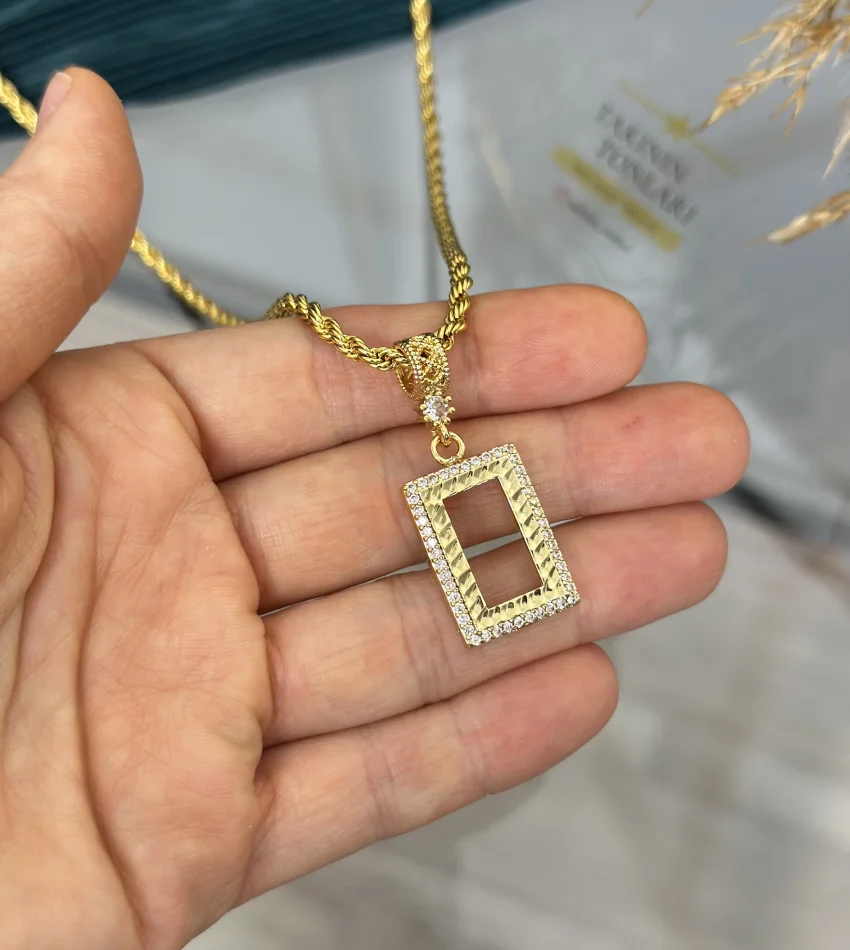 Yeni Gram Altınlık Burgu Kolye (Seri 3-60 cm)