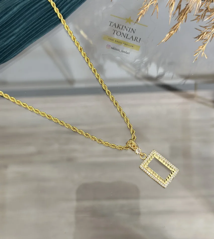 Yeni Gram Altınlık Burgu Kolye (Seri 3-60 cm)