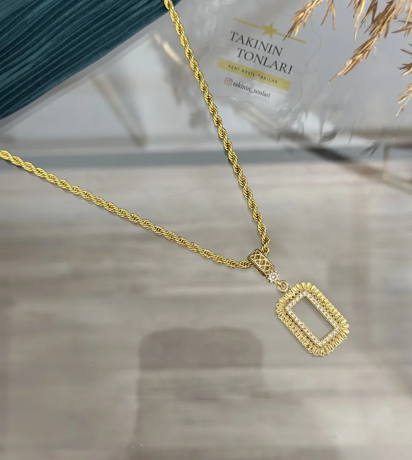 Yeni Gram Altınlık Burgu Kolye (Seri 4-60 cm)