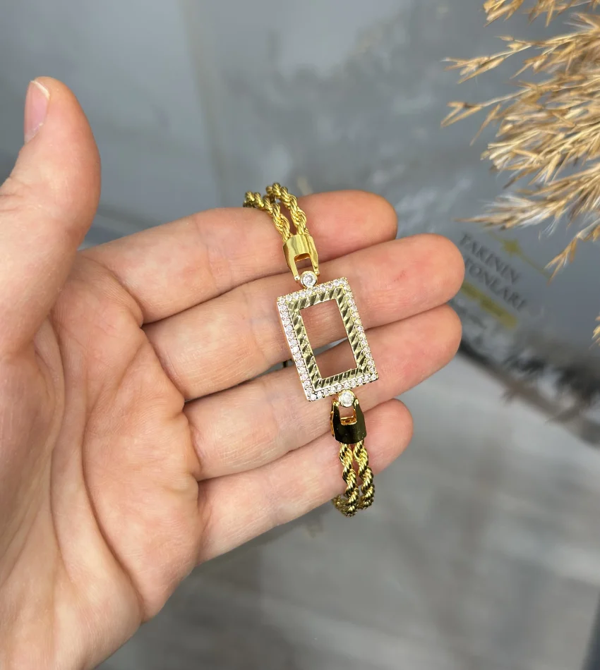 Gram Altınlık Çift Sıra Burgu Bileklik (Seri 3)