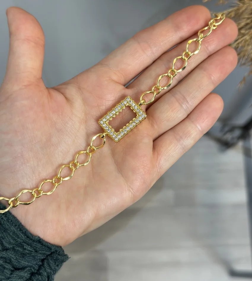 Gram Altınlık Zarif Zincir Bileklik