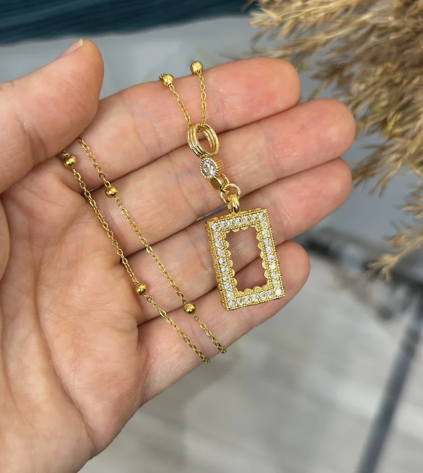 Gram Altınlık Zarif Topçuklu Kolye (60 cm)