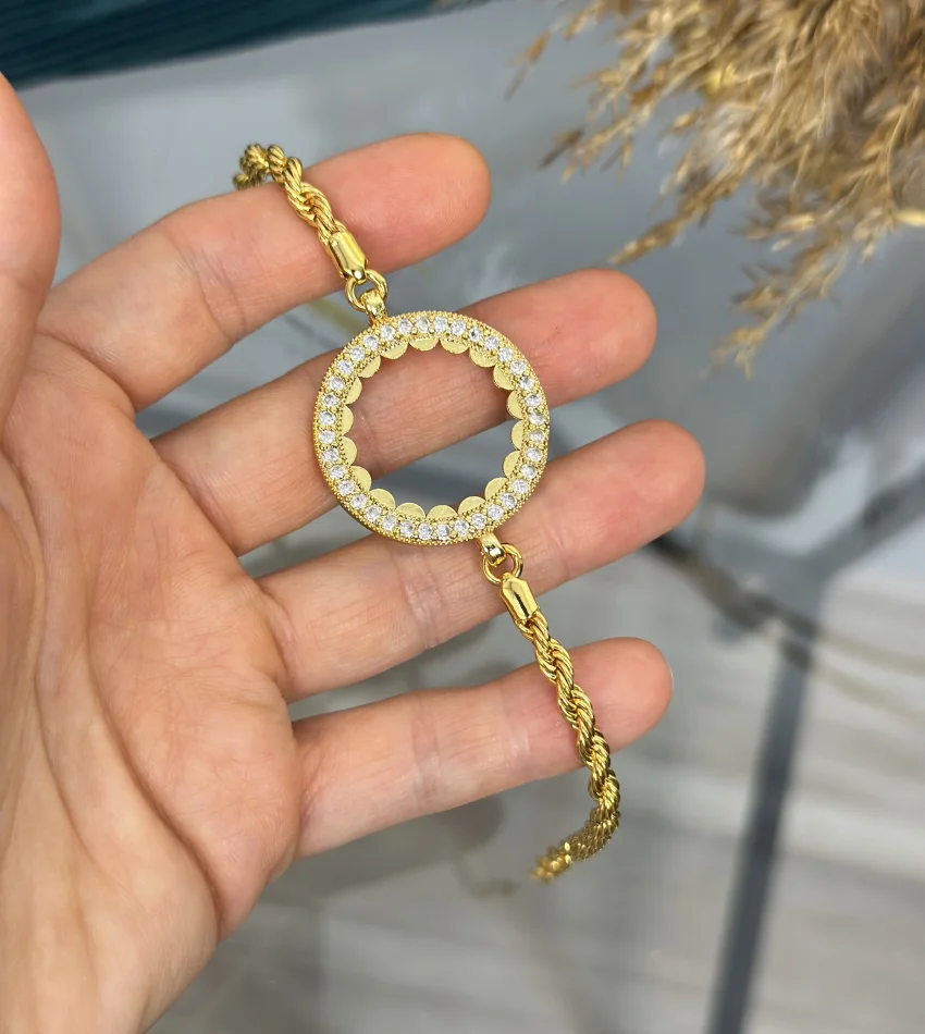 Çeyrek,Yarım ve Tam Altınlık Y Kolye-Yarımlık Bileklik Kombini