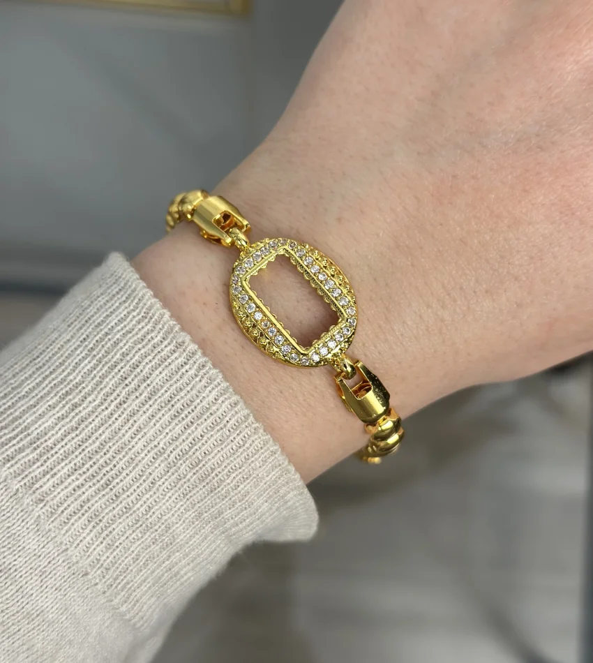 Gram Altınlık Oval Topçuklu Bileklik