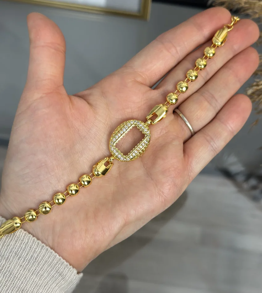 Gram Altınlık Oval Topçuklu Bileklik