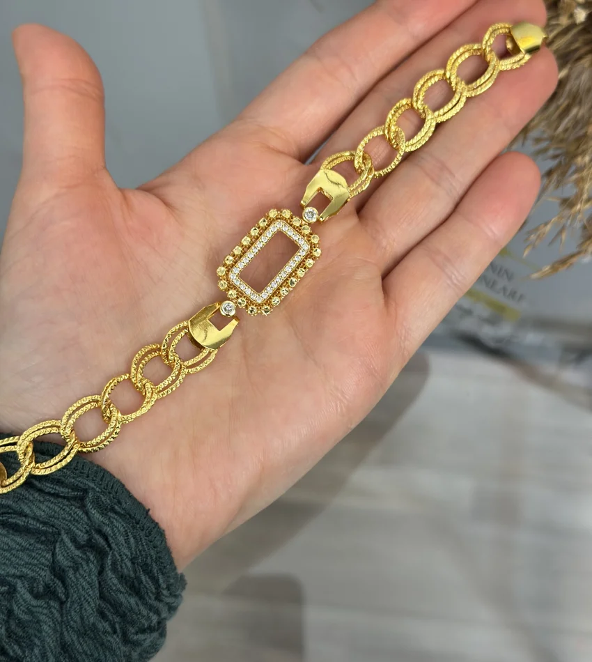 Gram Altınlık Geniş Samanyolu Bileklik (Seri 2)