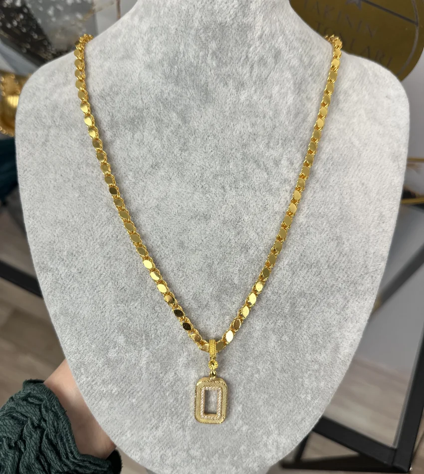 Gram Altınlık Arpa Kolye 60 cm (Seri 1)