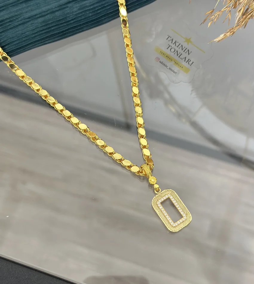 Gram Altınlık Arpa Kolye 60 cm (Seri 1)