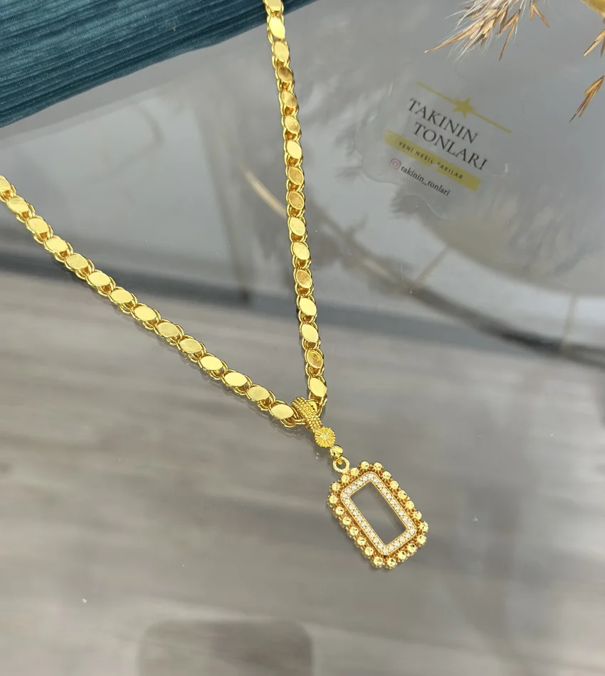 Gram Altınlık Arpa Kolye 60 cm (Seri 2)