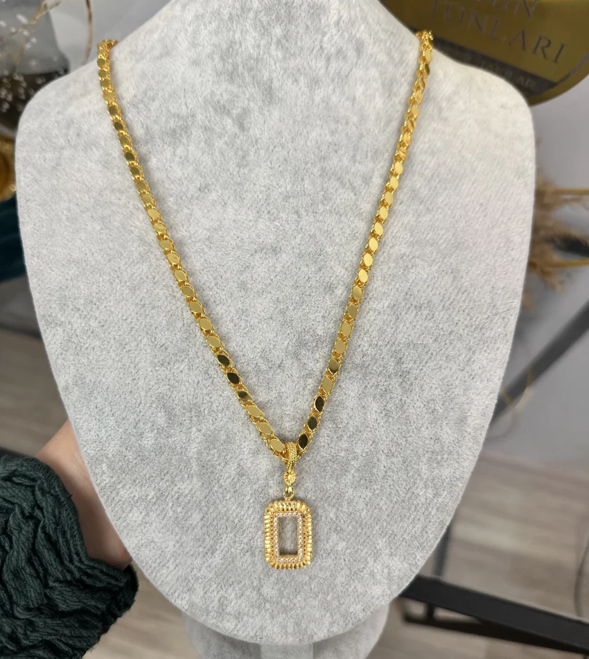 Gram Altınlık Arpa Kolye 60 cm (Seri 4)