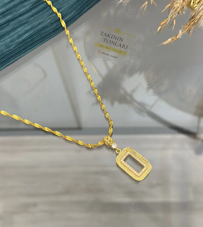 Gram Altınlık Singapur Zincirli Kolye 60 cm (Seri 1)