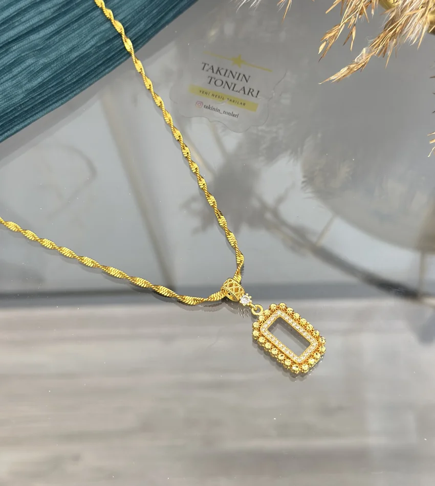 Gram Altınlık Singapur Zincirli Kolye 60 cm (Seri 2)