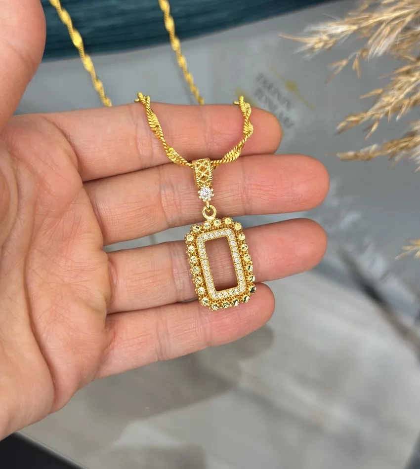 Gram Altınlık Singapur Zincirli Kolye 60 cm (Seri 2)