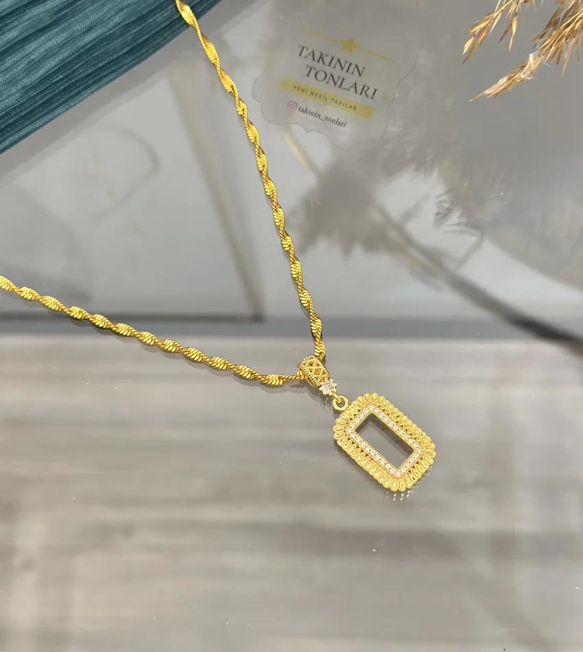 Gram Altınlık Singapur Zincirli Kolye 60 cm (Seri 4)