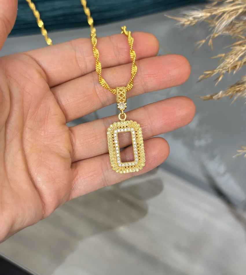 Gram Altınlık Singapur Zincirli Kolye 60 cm (Seri 4)