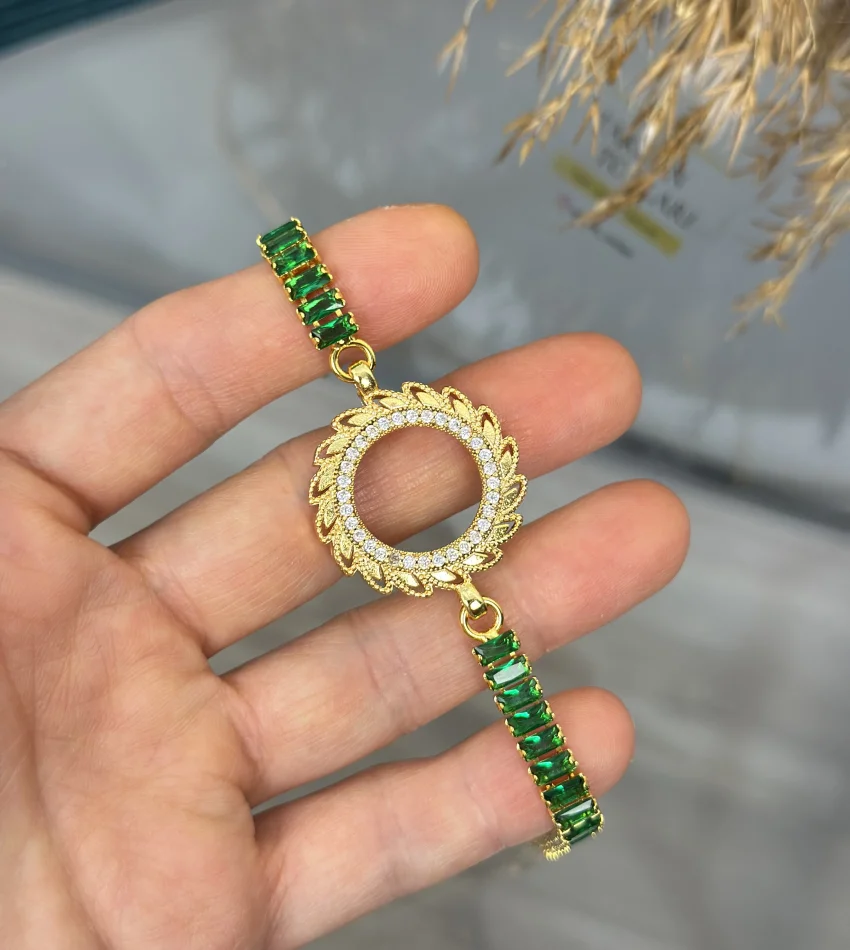 Çeyreklik Yeşil Baget Bileklik (17+3 cm)